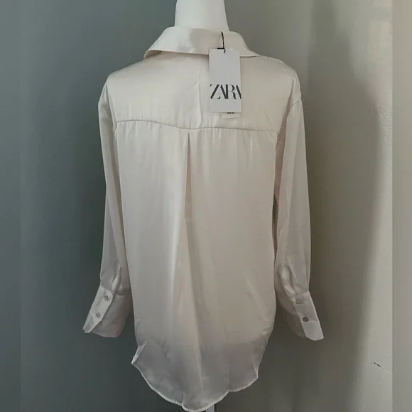 Zara satin effect blouse - Picture 5 of 6